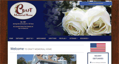 Desktop Screenshot of craftmemorialhome.com
